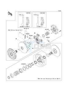 KVF 360 C [PRAIRIE 360 4X4 HARDWOODS GREEN HD] (C6F-C9F) C8F drawing OPTIONAL PARTS-- CONVERTER- -