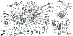 GL1800F GoldWing - GL1800-F 2ED - (2ED) drawing WIRE HARNESS (GL1800C/ D/ E/ F/ G)