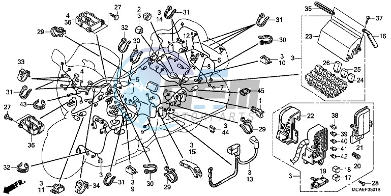 WIRE HARNESS (GL1800C/ D/ E/ F/ G)