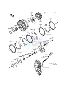 NINJA_ZX-6R ZX600REF FR GB XX (EU ME A(FRICA) drawing Clutch