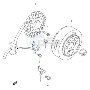 AN250 (E2) Burgman drawing MAGNETO