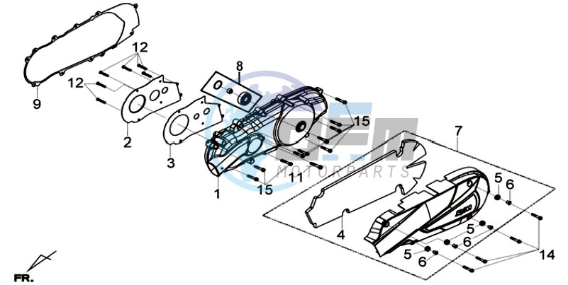 CRANKCASE COVER LEFT