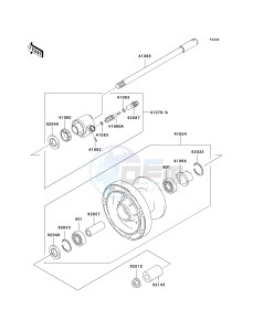 VN 1500 E [VULCAN 1500 CLASSIC] (E2-E6) [VULCAN 1500 CLASSIC] drawing FRONT WHEEL