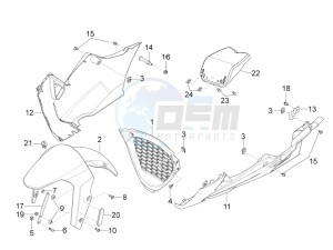 RS4 50 2T (CH, EU, JP) drawing Front mudguard-Pillar