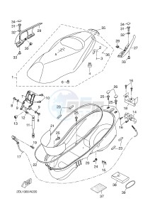 YP125RA (ABS) X-MAX 250 ABS (2DL2 2DL2 2DL2 2DL2) drawing SEAT