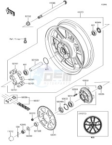 VULCAN S ABS EN650EHF XX (EU ME A(FRICA) drawing Rear Hub