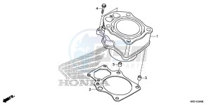 TRX420FM1H TRX420 ED drawing CYLINDER