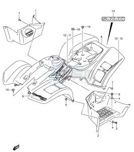 LT-A50 (P2) drawing FRAME COVER (MODEL K5)