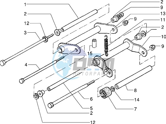 Swinging arm