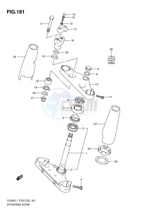 VL800 (E3-E28) VOLUSIA drawing STEERING STEM (VL800TL1 E28)