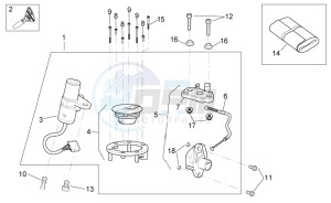 RS 125 E2 - E3 drawing Lock hardware kit