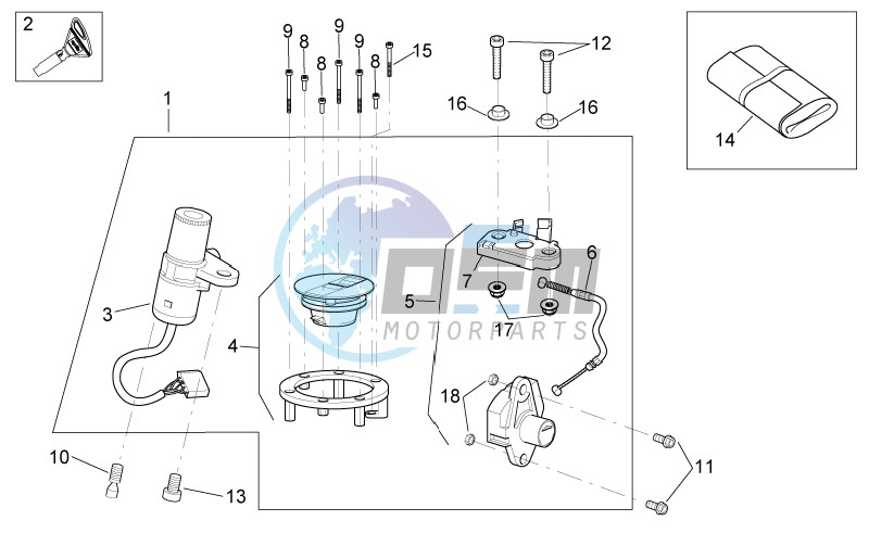 Lock hardware kit