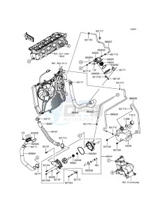 1400GTR ABS ZG1400EFF FR GB XX (EU ME A(FRICA) drawing Water Pipe