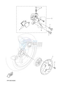 NS50F NITRO 4 (1GB2) drawing REAR BRAKE CALIPER