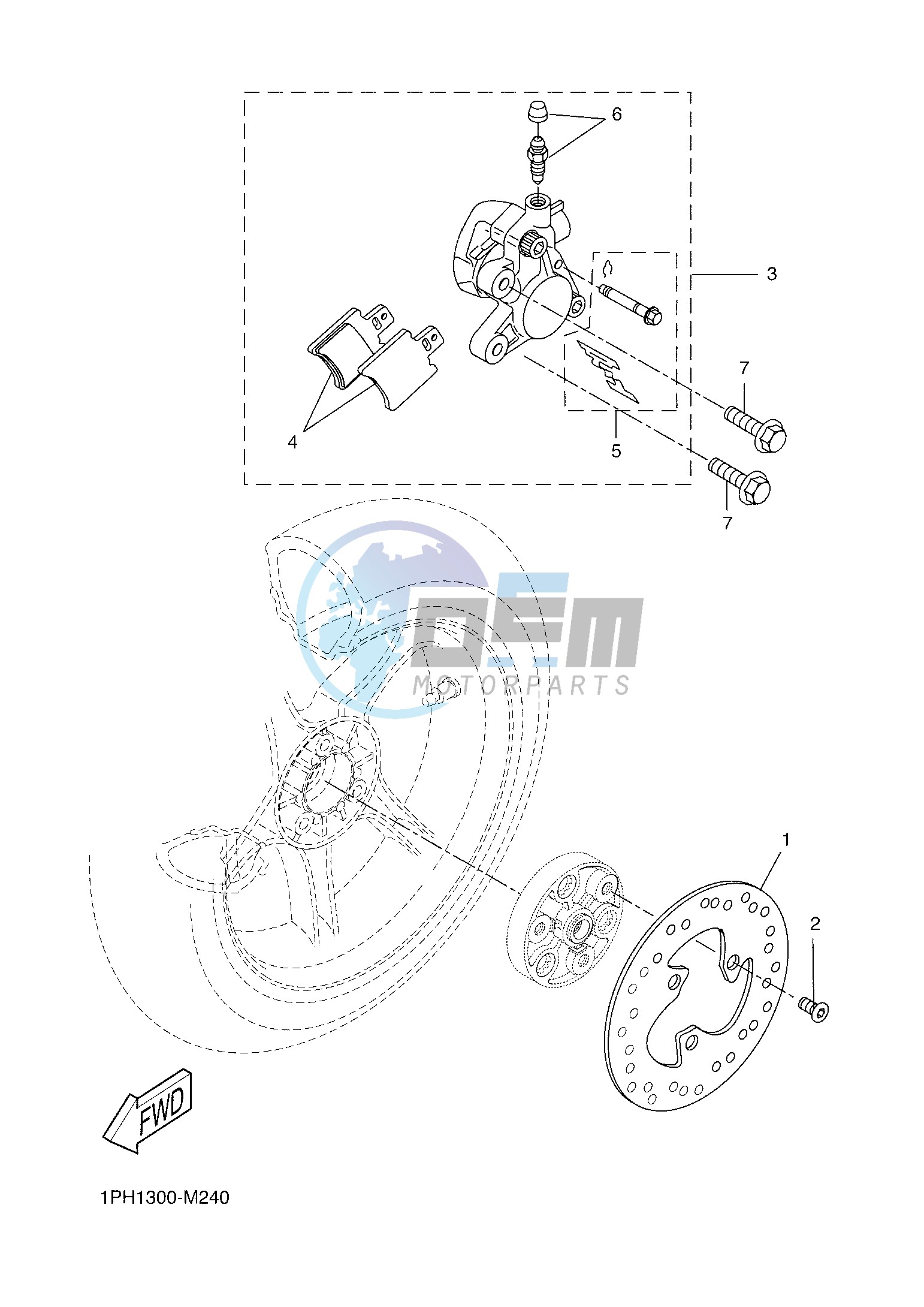 REAR BRAKE CALIPER