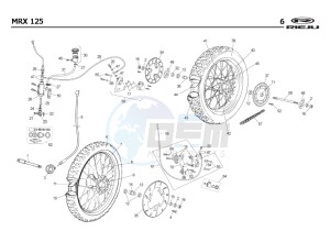 MRX-125-4T-YELLOW drawing WHEEL - BRAKES