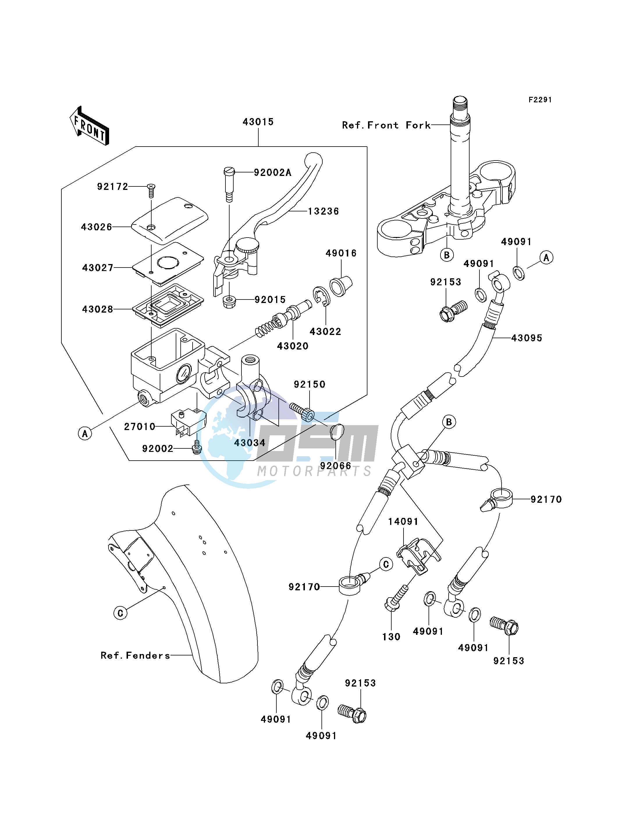 FRONT MASTER CYLINDER