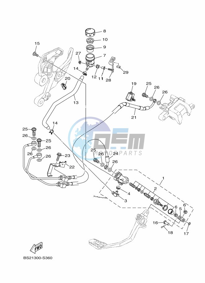 REAR MASTER CYLINDER