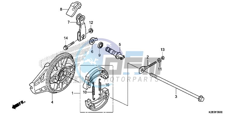 REAR BRAKE PANEL