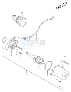 AY50 (V-W-X-Y) katana drawing STARTING MOTOR