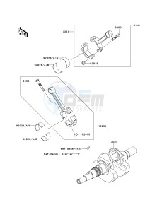 KVF 650 G [BRUTE FORCE 650 4X4I HARDWOODS GREEN HD] (G6F-G9F) G7F drawing CRANKSHAFT