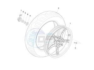 LX 125 4T 2V ie E3 Taiwan drawing Rear Wheel