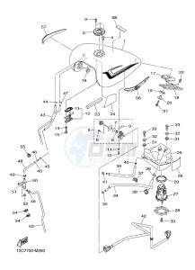 XVS1300A MIDNIGHT STAR (12C7) drawing FUEL TANK