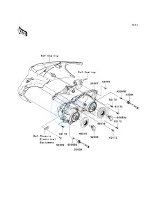 ZX 1000 D [NINJA ZX-10R] (D6F-D7FA) D7F drawing HEADLIGHT-- S- -