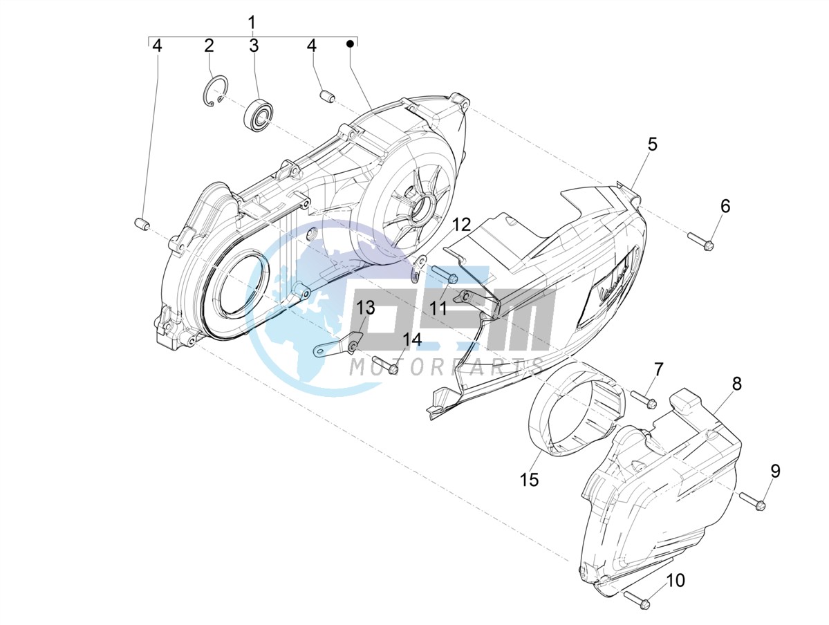 Crankcase cover - Crankcase cooling