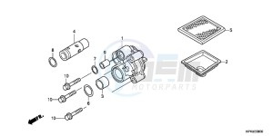 NC750XDH Europe Direct - (ED) drawing REAR BRAKE CALIPER