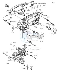 Z1000SX ZX1000LFF FR GB XX (EU ME A(FRICA) drawing Headlight(s)