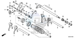 VFR1200XDF CrossTourer - VFR1200X Dual Clutch 2ED - (2ED) drawing GEARSHIFT DRUM (VFR1200XD/ XDA/ XDL/ XDS)