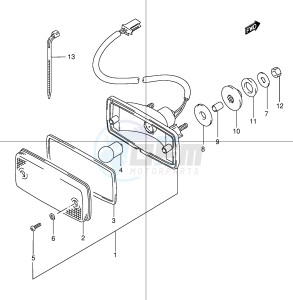 LT-F160 (P24) drawing TAIL LAMP (MODEL V W X Y K1)