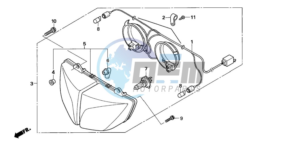 HEADLIGHT (CBF600S/SA)