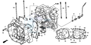 TRX250TEB drawing CRANKCASE