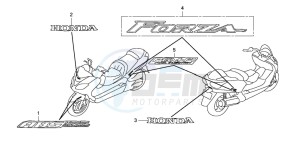 NSS250EX FORZA EX drawing MARK/EMBLEM