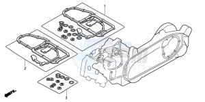 FJS600A SILVER WING drawing GASKET KIT B