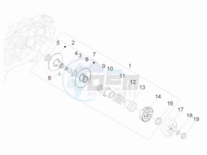 GTS 250 ie China drawing Driven pulley