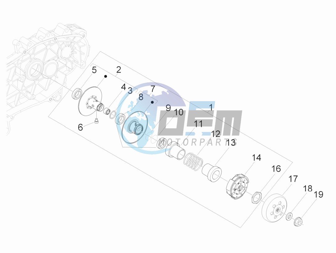 Driven pulley