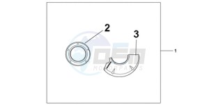 CBR1000RA9 Europe Direct - (ED / ABS MME) drawing CARBON CRANKCASE COVER SET