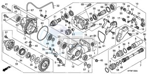 TRX420FA9 Australia - (U) drawing FRONT FINAL GEAR