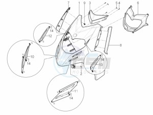 Typhoon 125 4T 2V E3 (NAFTA) drawing Front shield