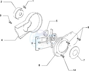 Eaglet automatic 50 drawing Cover crankcase half