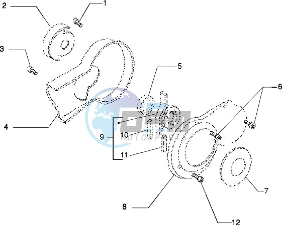 Cover crankcase half