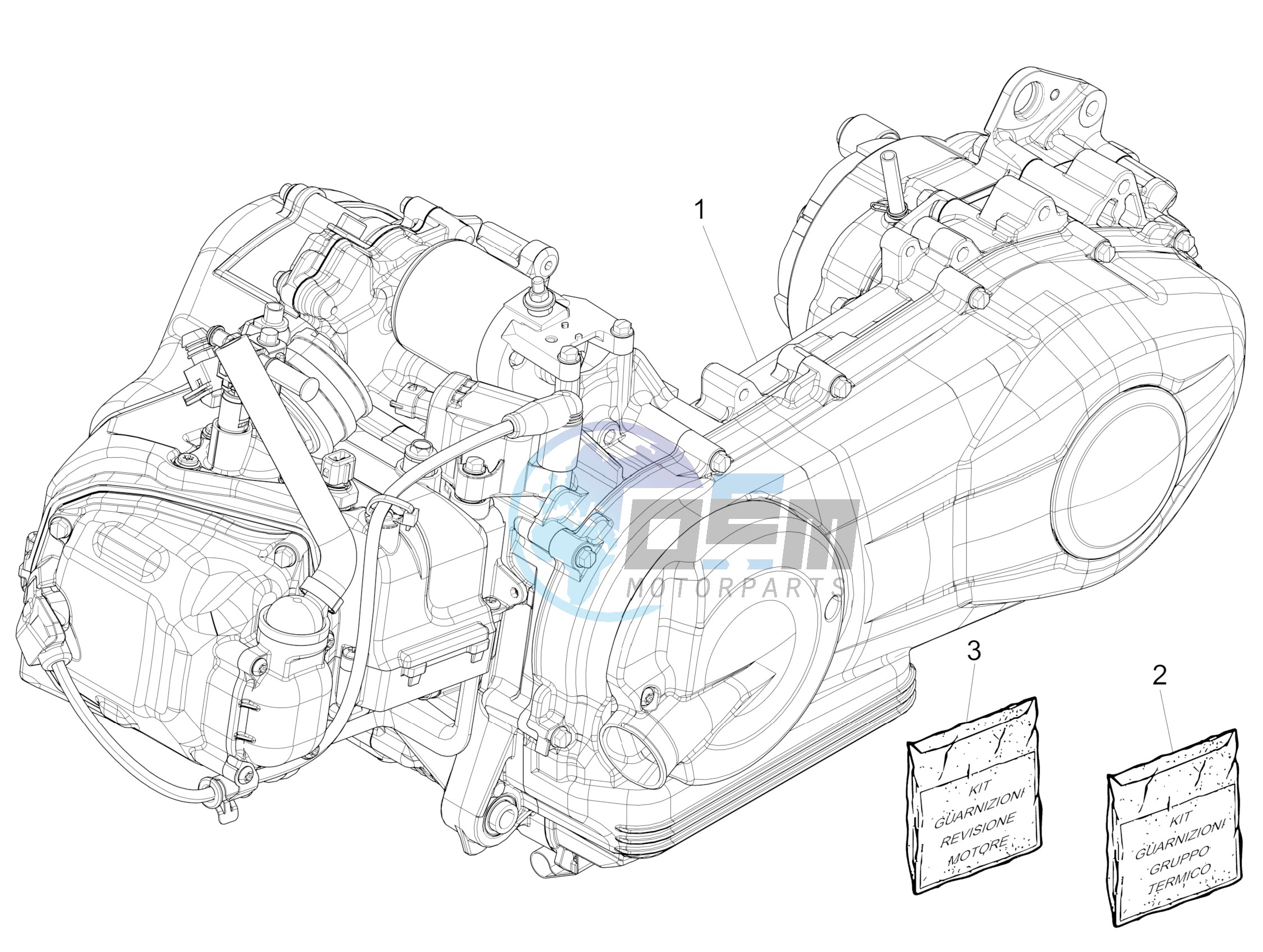 Engine, assembly