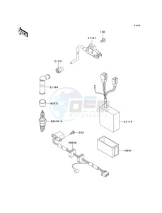 KL 650 A [KLR650] (A15-A19) [KLR650] drawing IGNITION SYSTEM