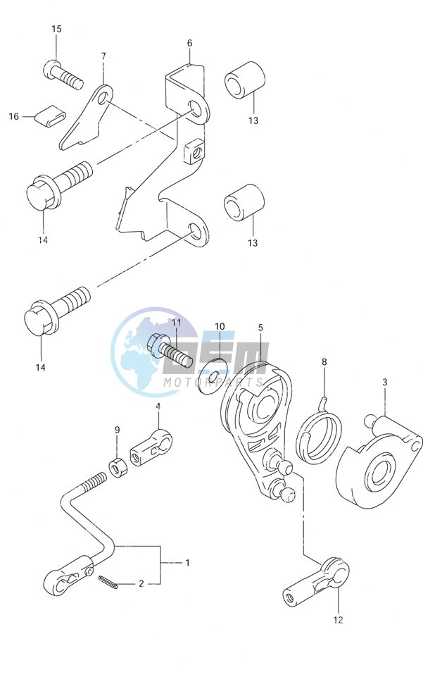 Throtle Control S/N 652501 to 65XXXX