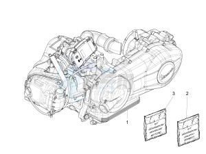 Liberty 125 4t 3v ie e3 (Vietnam ) Vietnam drawing Engine assembly