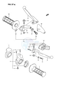 RM125 (E3) drawing HANDLE SWITCH (MODEL S)