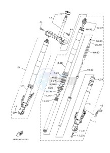 XT1200Z SUPER TENERE ABS (2BSC) drawing FRONT FORK